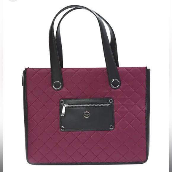 Knomo - Marina Laptop Bag/Tote - Black Cherry🍒 - Picture 1 of 6